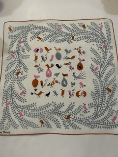 Different Birds And Their Eggs Hankie By Peg Thomas(Tammis Keefe)