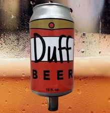 NEW DUFF BEER CAN simpsons MOE'S TAVERN tap handle MARKER pull