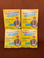 Aspercreme Odor-Free Maximum Strength Fast Acting Lidocaine Patch 5 Ct Pack of 4