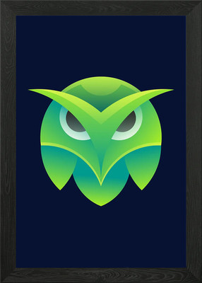 Gradient Animal 9 Framed Wall Art Poster Canvas Print Picture