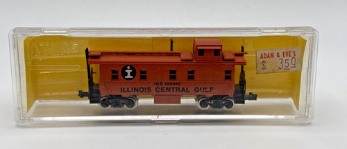 Vagón de tren vintage Atlas escala "N" #3581 Caboose Illinois Golfo Central | Condition: Used