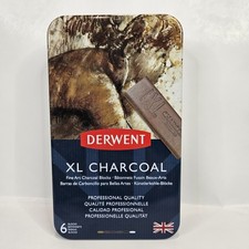 Derwent XL Charcoal Set of 6 Colors Professio...