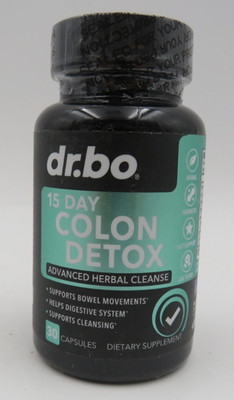 dr.bo Colon Cleanser Detox for Weight Flush 15 Day Cleanse Pills EXP 12/26