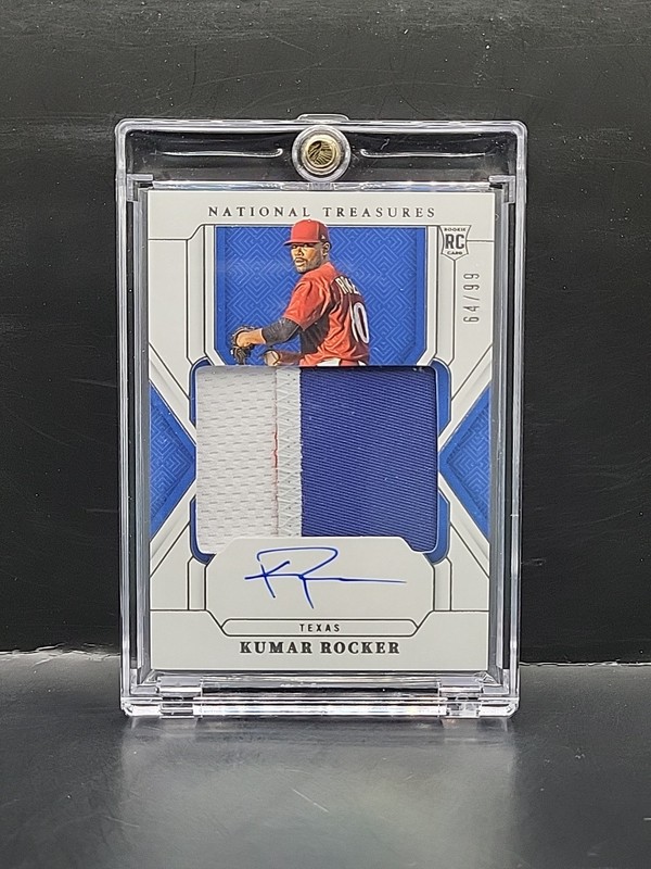 2025 National Treasures - Kumar Rocker #TMS-KR Treasured Material Auto /99 RC