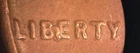 1955-D 1c Wheat Penny BIE Cent Obverse Die Chip Error  SBB-178