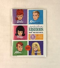 Vtg 1963 Exclusive Fashion by Mattel Japan BOOK 1 Barbie Ken Midge Alan Skipper