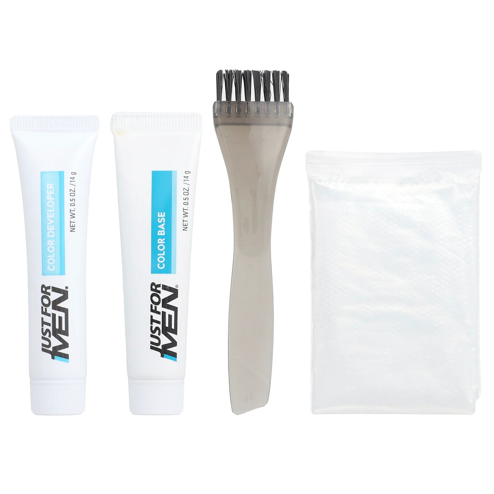 Усы и борода, Легко расчесываются цветной кисточкой, M-55, Настоящий черный, 1 разовое нанесение