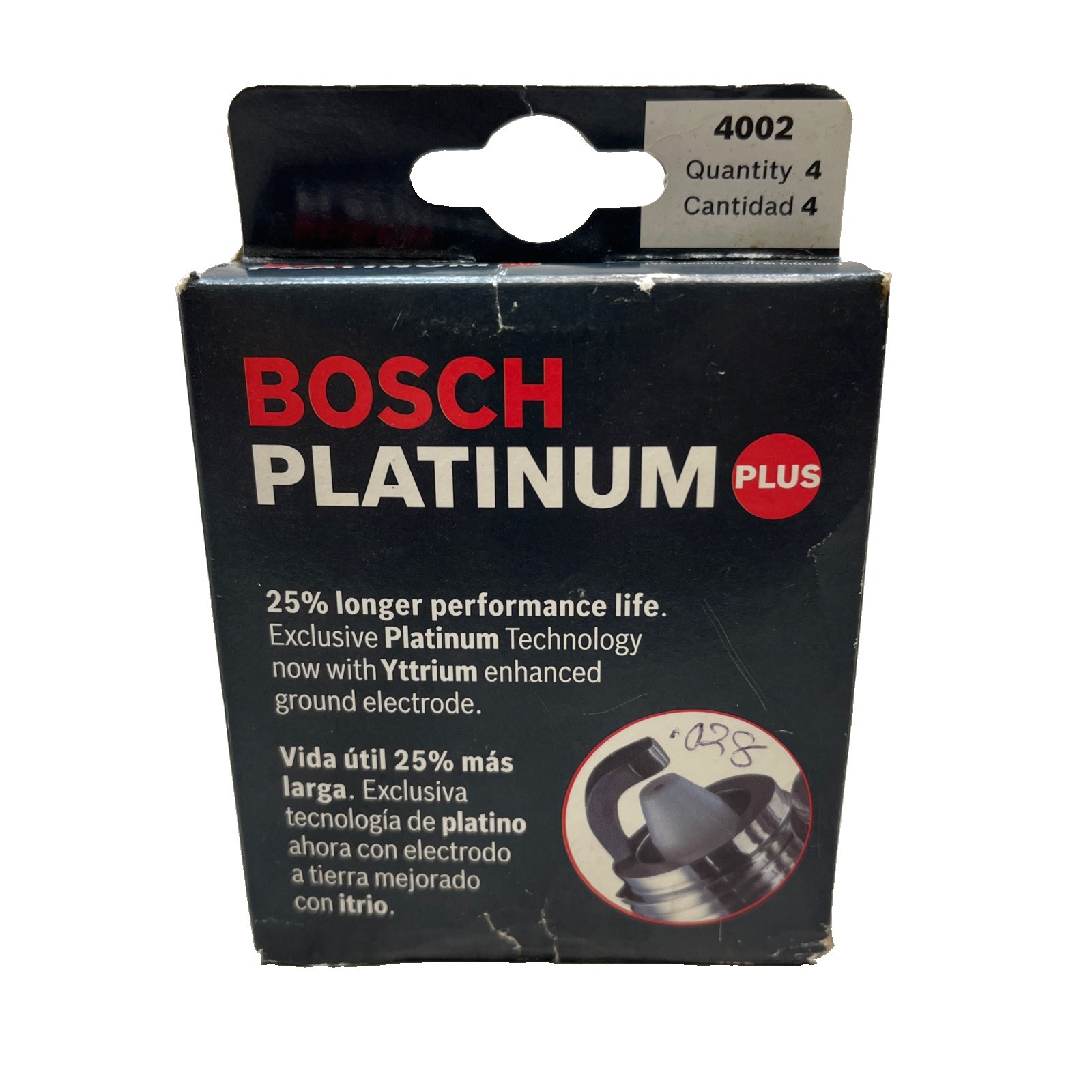 4 Bosch Platinum Plus Spark Plugs 4002 FR8DPX 25% Longer Life             Dr1