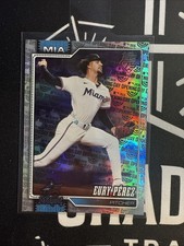 2026 Topps Series 1 Celebration Eury Perez #285 Opening Day Logos - Marlins