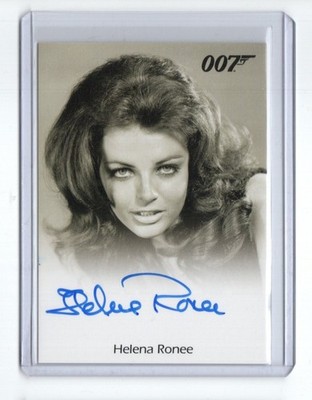 James Bond Archives 2017 Final Autograph Auto Card Helena Ronee as Israeli Girl
