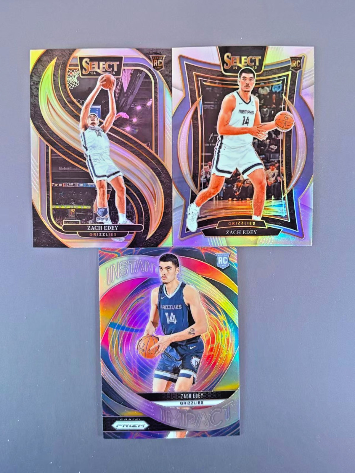 Zach Edey 2024-25 Panini Select Premier Silver Prizm RC #192