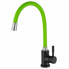 Green Stainless Steel High Arc Mono Mixer Kitchen Tap Single Lever GP-073