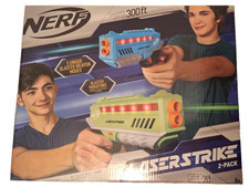 NERF -2 Player Laser Tag Set- Laser Strike 2 BLASTER GUN-Pack 300 ft. RANGE NIB
