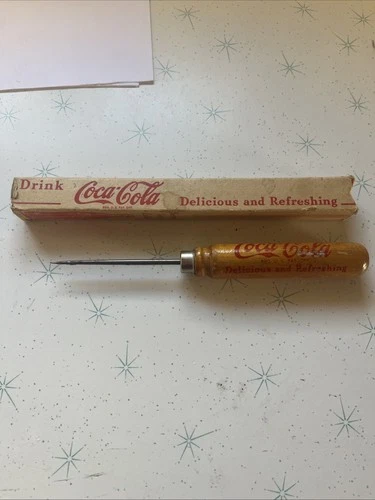 Coca-Cola Vintage Wood Handle Ice Pick Coke Coca Cola Co.