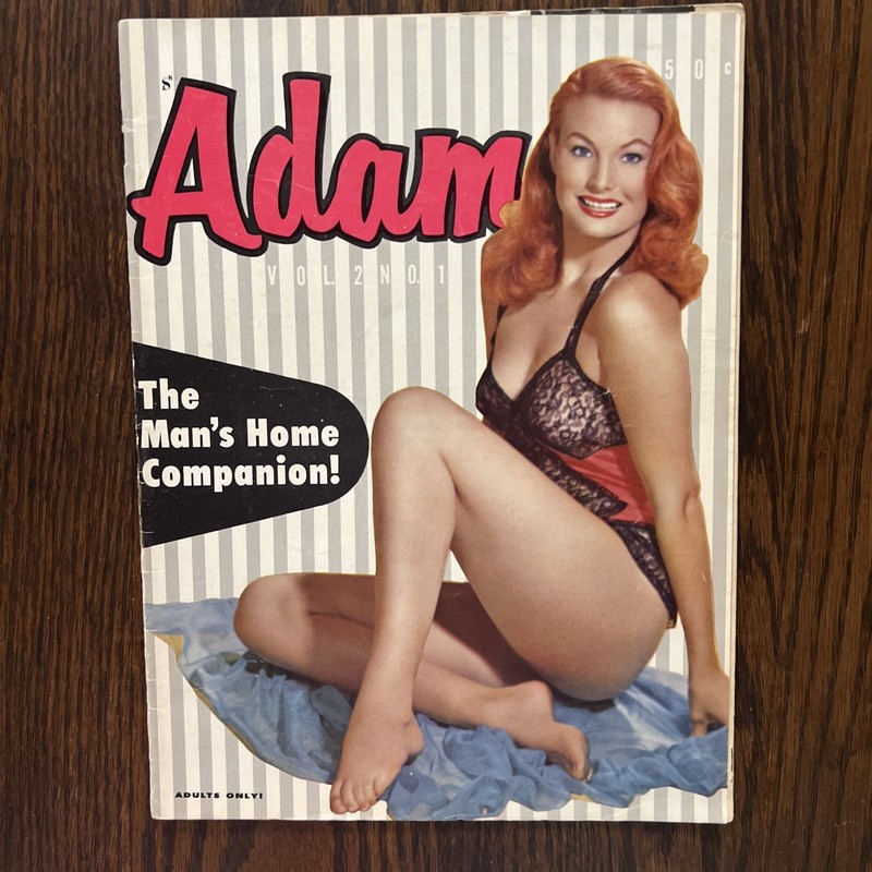 ADAM vol2 no1 Men's Magazine 1957 Models Joan Castle, Betty Blue, Sabrina