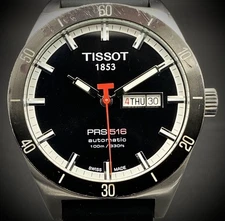 🇨🇭 TISSOT PRS 516 AUTOMATIC Day/Date Stainless Steel Swiss ETA WATCH FOR MEN