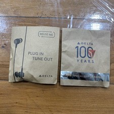 Delta Air Lines Special Edition Earbuds Set Of 2 New