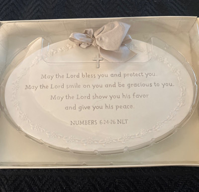 HALLMARK Vintage religious plaque May the lord bless you 6:24-26 NLT