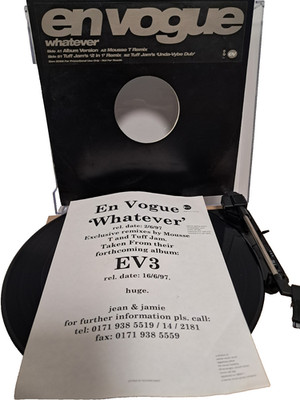 EN VOGUE - Whatever -2-track 12'' Vinyl Single - DJ Promo Incl Fly 1997 SAM 2089
