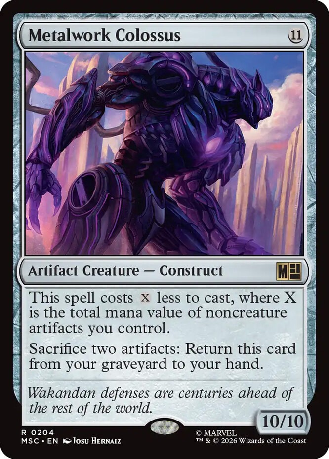x1 Metalwork Colossus R MTG Commander: Marvel Super Heroes M/NM, English
