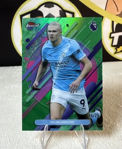 2026 Topps Finest Premier League - Erling Haaland #264 Rare Green /25