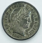 *1901 P MINT BARBER DIME* *MS+* *TONED COIN* NR #P2605