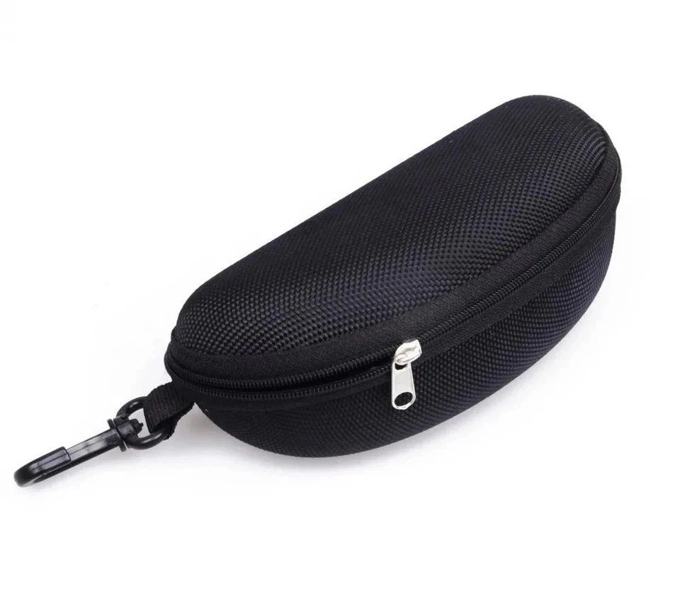 Portable EVA Glasses Case with Carabiner Hook Colorful Sunglasses Hard Case Zip* - Image 2 of 4