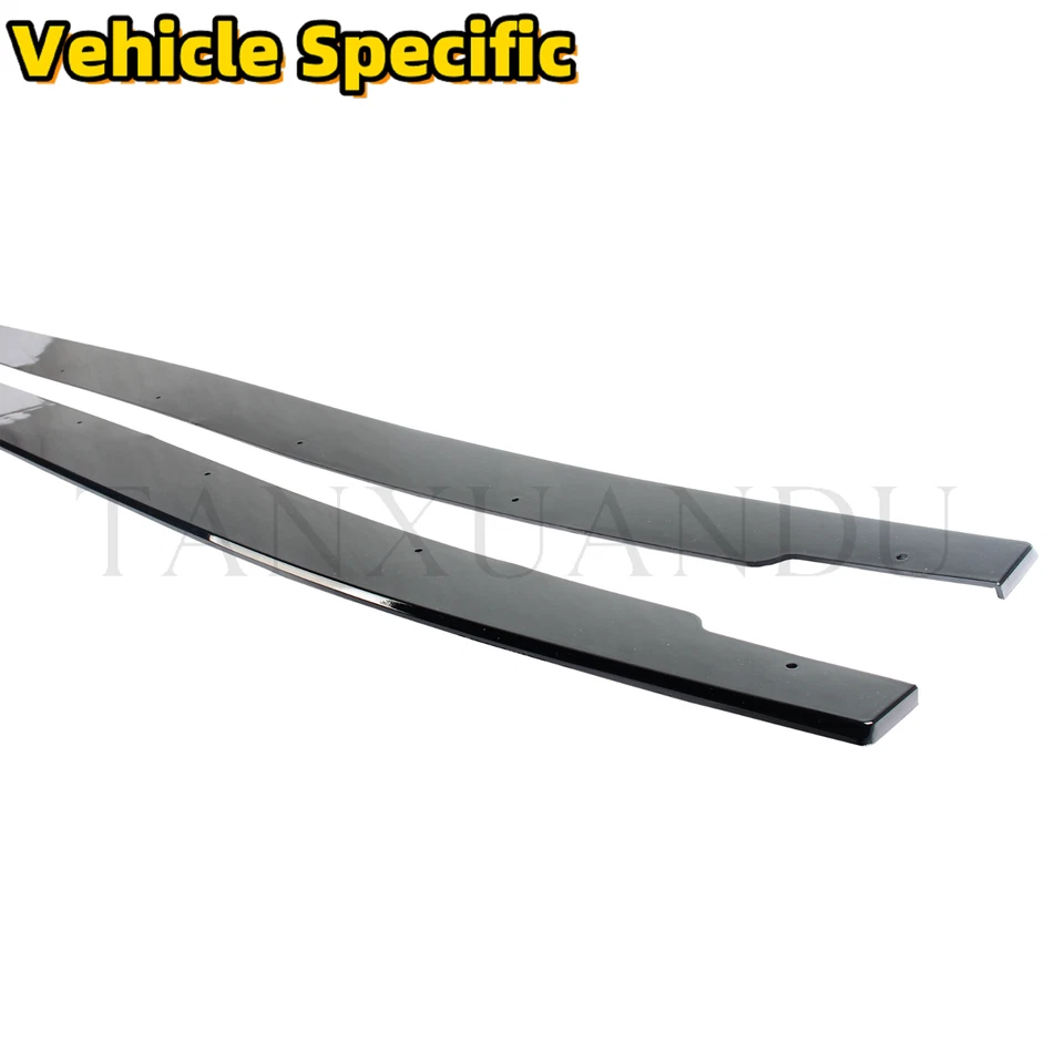 Fit For BMW 3 Series 2006-2012 M3 E90 E92 E93 Side Skirt Extension Splitter Lip Foto 3 de 4