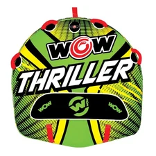 WOW Sports Thriller Towable Deck Tube for Boating Adults, Tubing Boat Inflata...