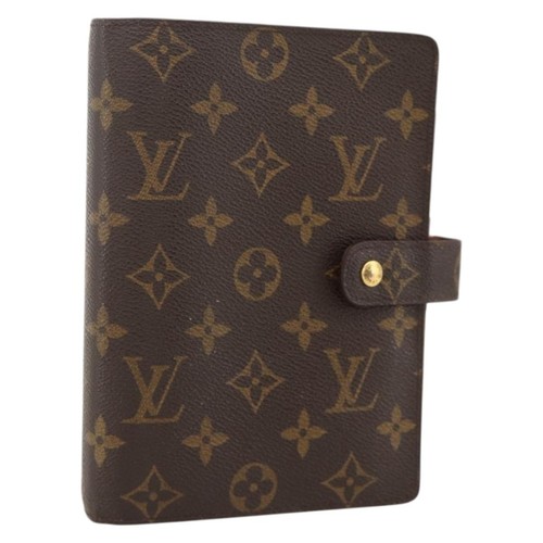 LOUIS VUITTON Monogram Agenda MM Day Planner Cover R20105 LV Auth 175981