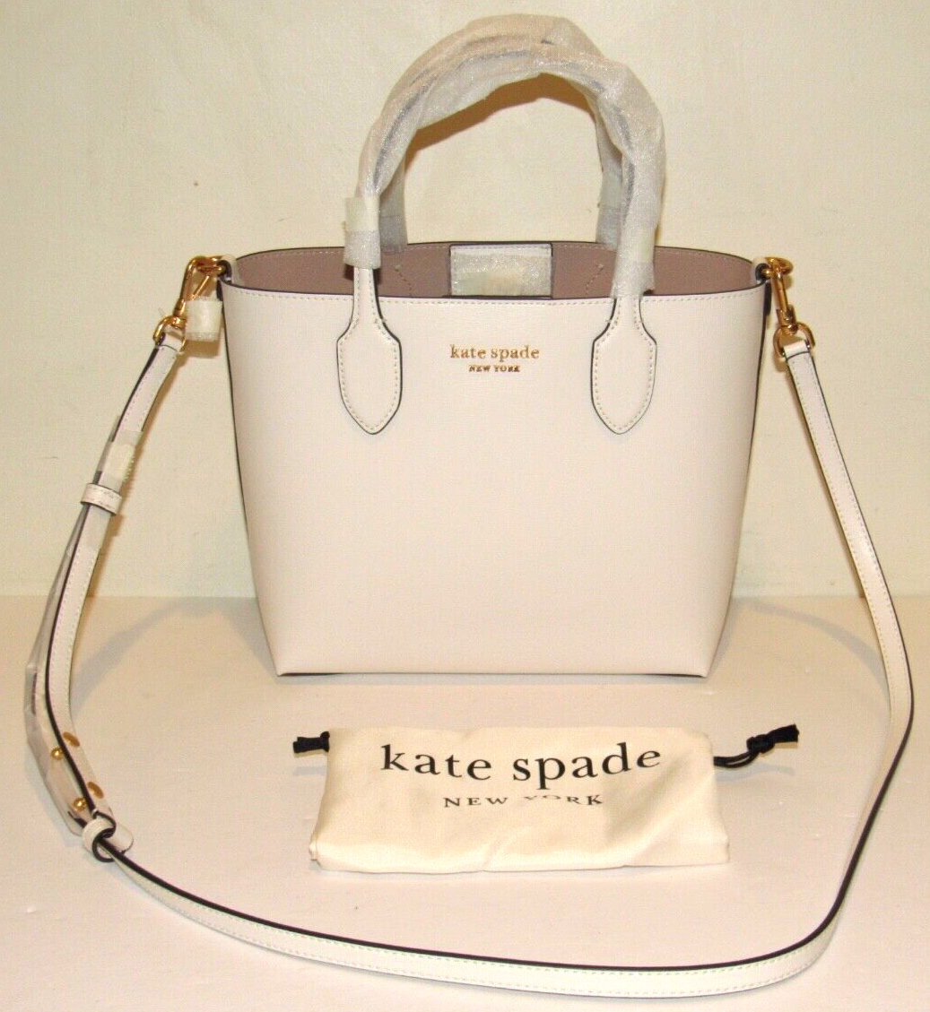 Kate Spade Bleecker Tote Cream Leather Handbag Bag Off White  display picture 2