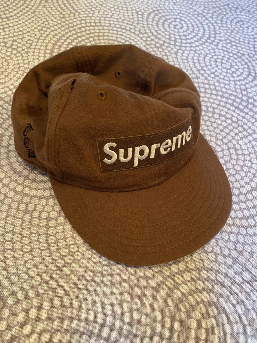 2011 Supreme Loro Piana New Era Mocha Wool Box Logo RARE Vintage