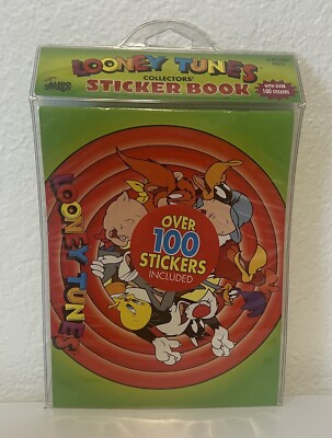 1996 Looney Tunes Sticker Book Warner Bros. Mello Smello Over 100 stickers NOS