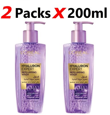 L'Oréal Paris Hyaluron Expert Replumping Face Wash Purifies All Skin Types 200ml
