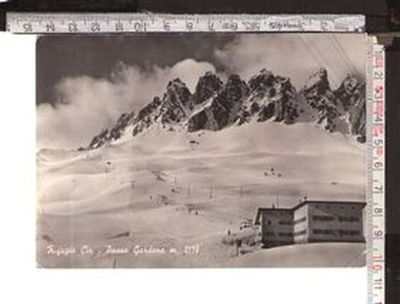 0417 - POSTCARD - TRAVELLED - GARDENA PASS, CIR REFUGE 