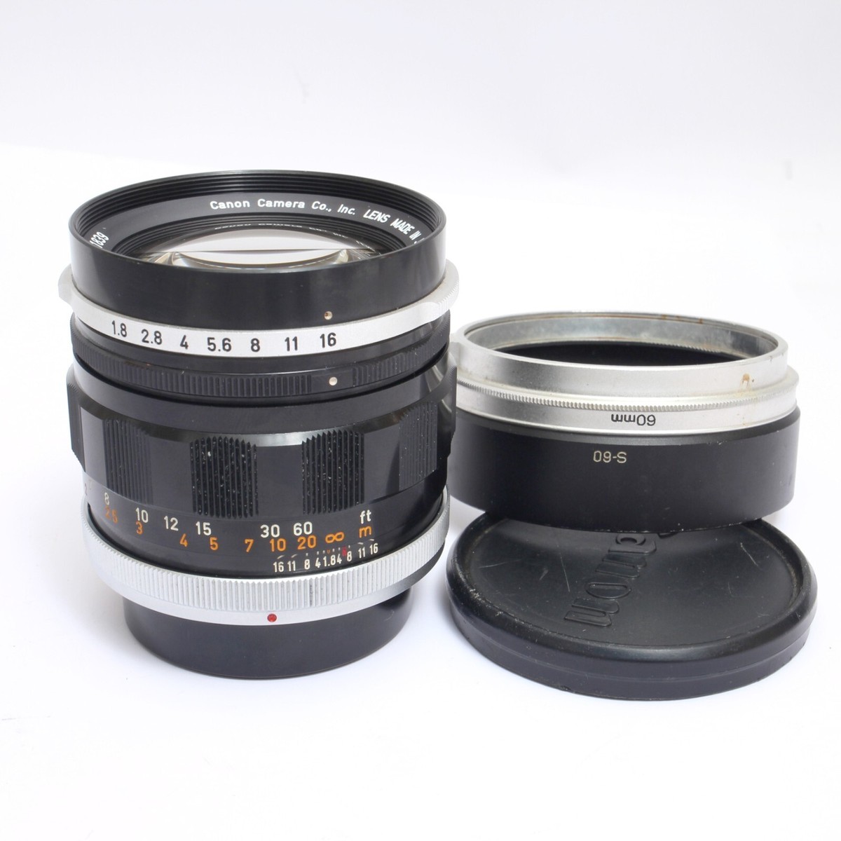 Near MINT] Canon FL 85mm f/1.8 MF Portrait Lens FD / FL Mount +