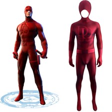 Daredevil Jumpsuit Spiderhero Cosplay Costume Bodysuit Halloween Adult Kids UK