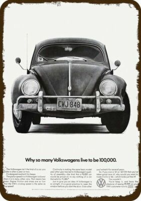 1966 VOLKSWAGEN BEETLE VW 100,000 Miles Vntge-Look
