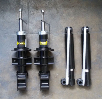 KIT 4 FRONT REAR SHOCK ABSORBERS Fiat Panda 4x4 ADRIA BRAND, JAPANPART
