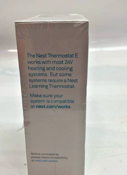 Google Nest Thermostat T4000ES E Smart Thermostat White NEW Sealed - Image 4 of 4