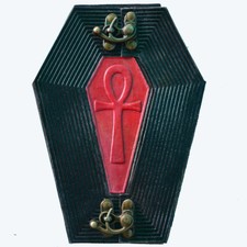 Ankh Coffin Handmade Leather Journal With Lock Grief n Mourning Memento
