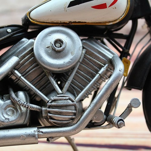 Harley-Davidson 1992 FXSTS Model 1:8 Black Motorcycle Model Die Cast Model Figur - Picture 4 of 4