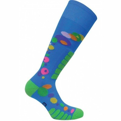 WOMEN'S EUROSOCK FREE-STYLE SILVER OTC SOCK (ROYAL BLUE) LARGE 10-12