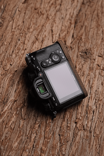 Custodia mezza fotocamera in vera pelle per Sony A7R III Mark III M3 Sony A9 - Foto 22 di 32