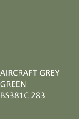 FLUGZEUG GRAU GRÜN BS381C Landmaschinen Ausrüstung Emaille Glanzlack