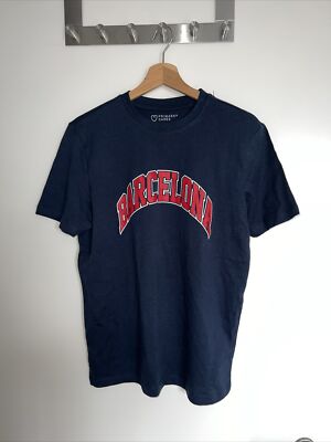 T-Shirt Damen Primark Cares XS Barcelona Blau