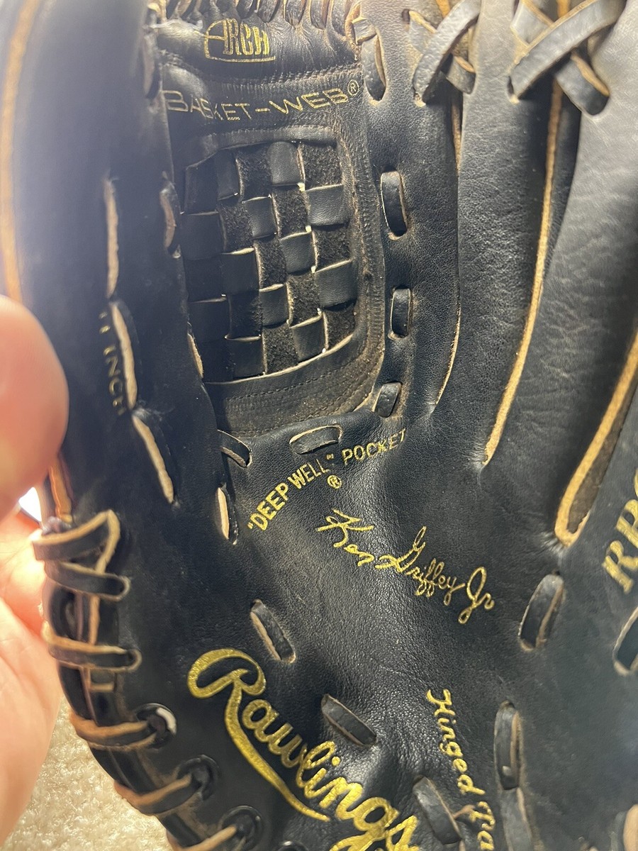 Rawlings Ken Griffey Jr. Baseball Glove RHT Black Leather Fastback