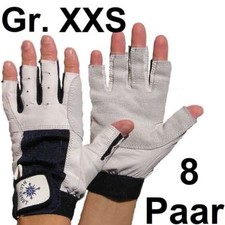 8x Rękawiczki ze skóry koziej XXS (5) bez palców Rękawiczki olinowe Rękawiczki roadie