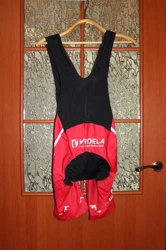Vintage Santini Verdela Conelso Vossermen Team Cycling bib shorts - size M - Picture 5 of 6