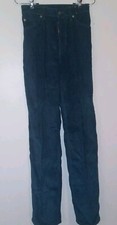 Levis Strauss  Co Corduroy Pants Womens Size 6 Green Vintage New Old Stock